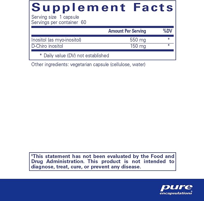 Pure Encapsulations Inositol Complex 60 Capsules