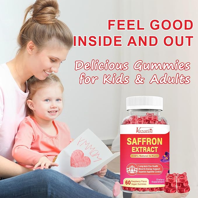 Sugar Free Saffron Gummies, 100 mg 120 Cts