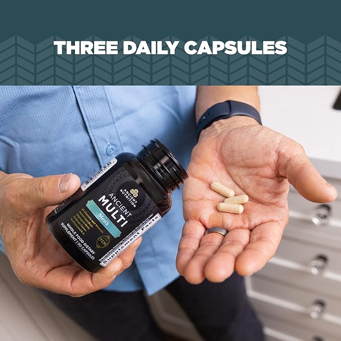 Ancient Nutrition Multivitamin for Men, Multi B12, Zinc, 90 Ct