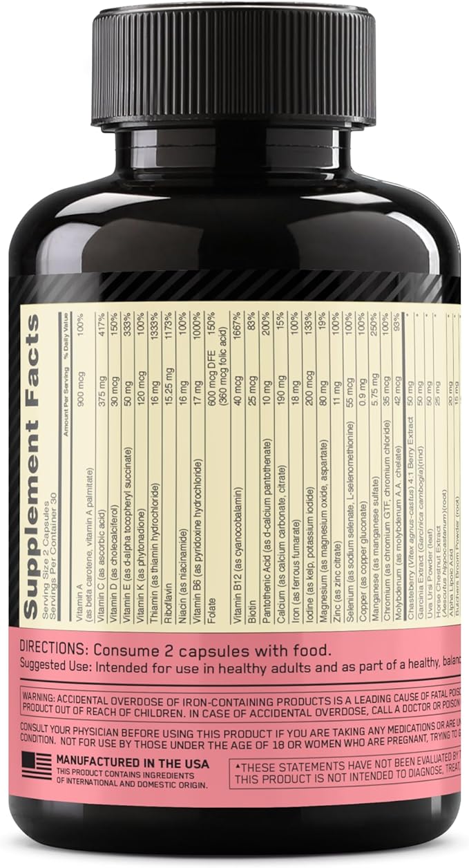 Optimum Nutrition Opti-Women Daily Multivitamin 30 Day 60 Count,