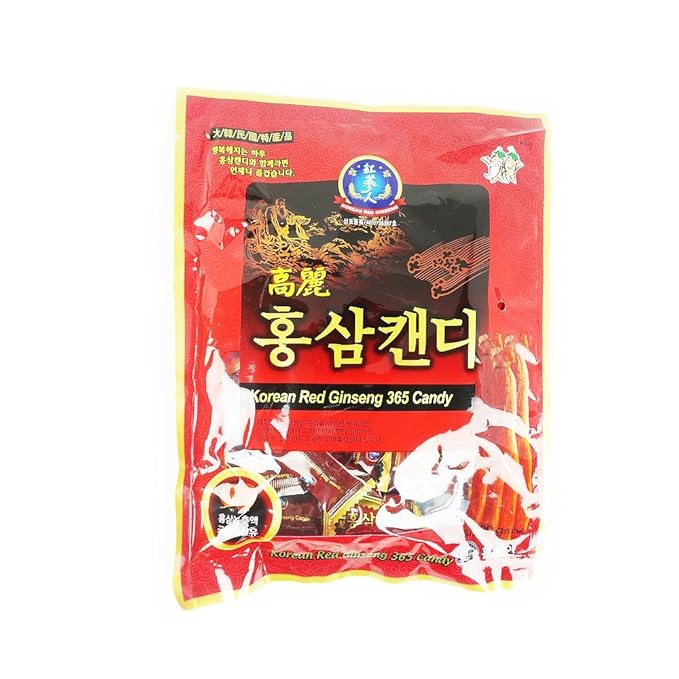 HongSamin Korean Premium Red Ginseng Candy (200gx3packs) 600g 600g -