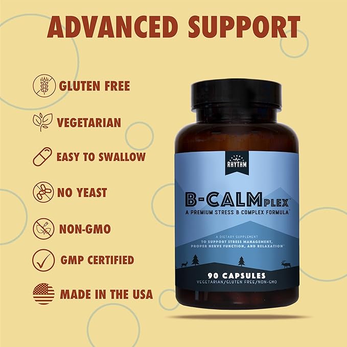Natural Rhythm B-CALMplex, Unique B Vitamin 3 Month 90 Capsules