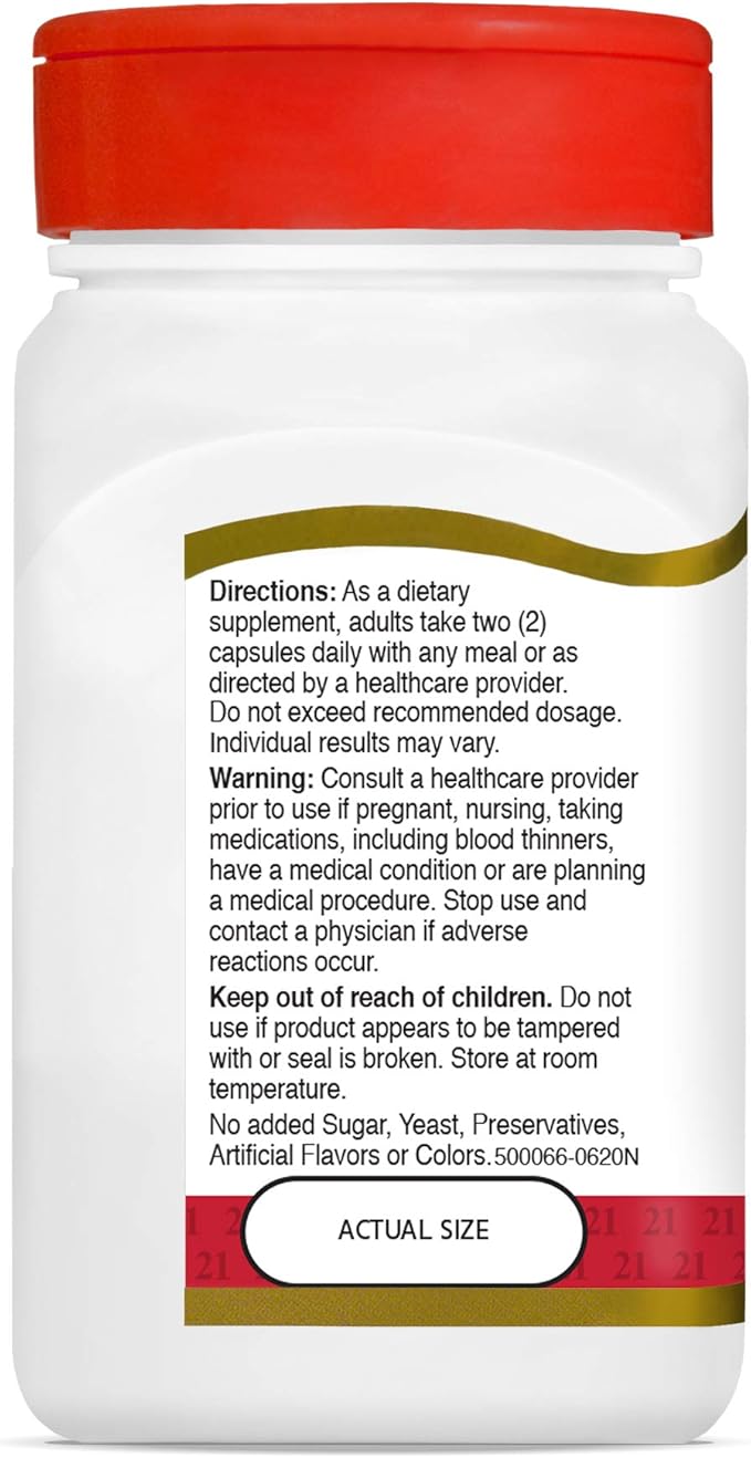 21st Century Glucosamine Chondroitin 250/200mg 60 Count