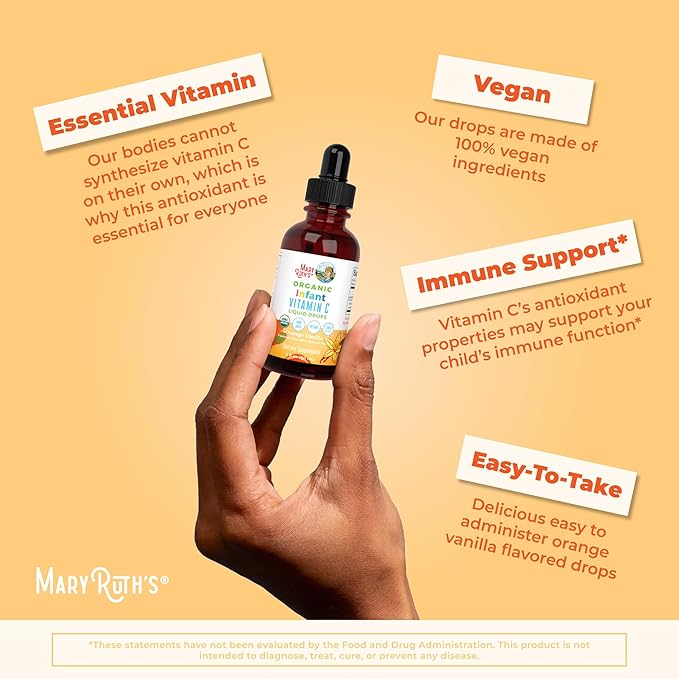 MaryRuth Organics Infant Vitamin C Drops, 6-12 Months, 30 Servings