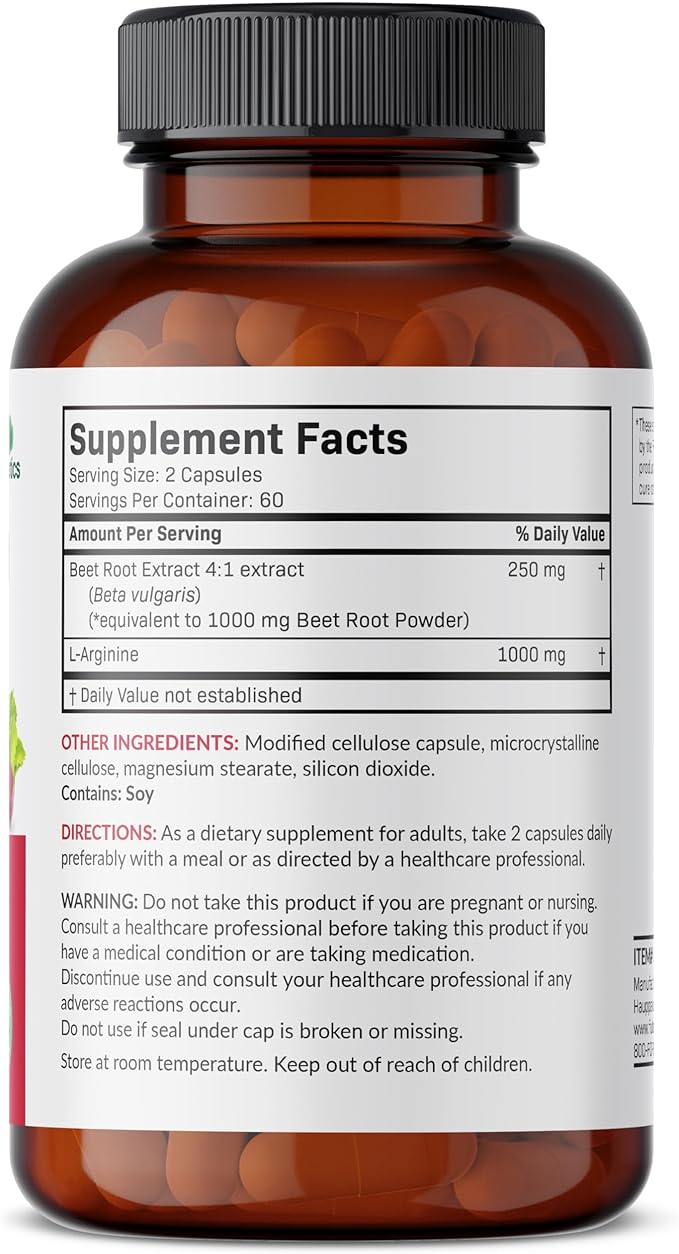 Futurebiotics Beet Root + L-Arginine, Non-GMO, 120 Vegetarian Capsules