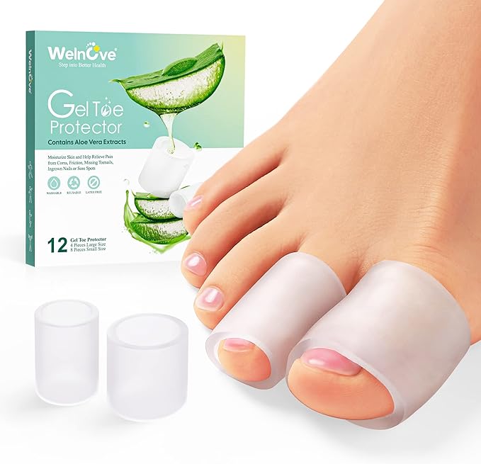 Welnove Toe Protectors – 12-Pack Aloe