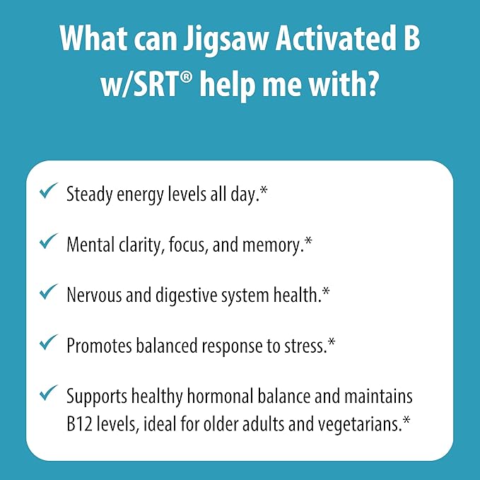 Jigsaw Health Activated B Complex w/SRT, 120 Tablets