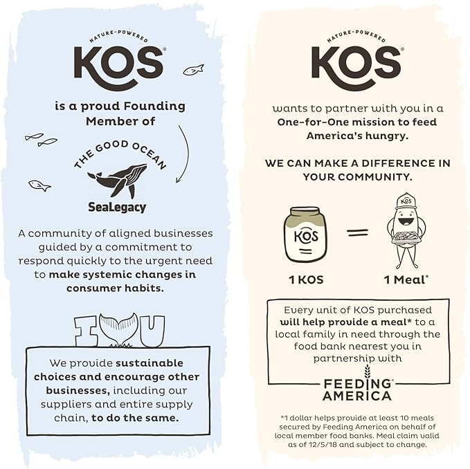 KOS Calming Blue Spirulina Blend- USDA 28 Servings