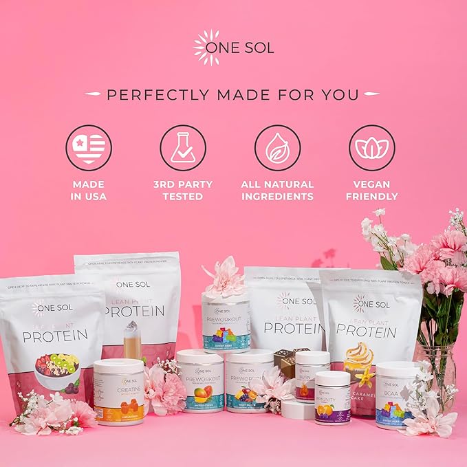 One Sol Protein Powder, Lean & 100% Plant-Based