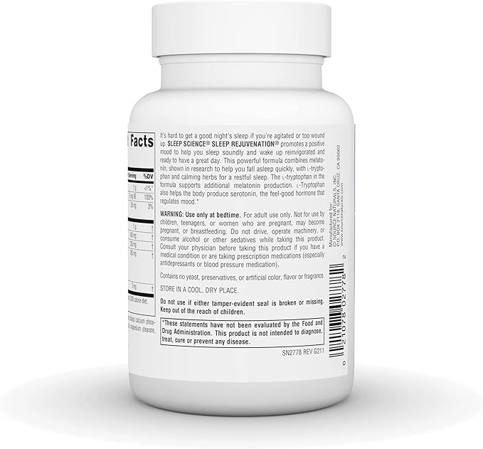 Source Naturals Sleep Science Sleep Rejuvenation, 60 Tablets
