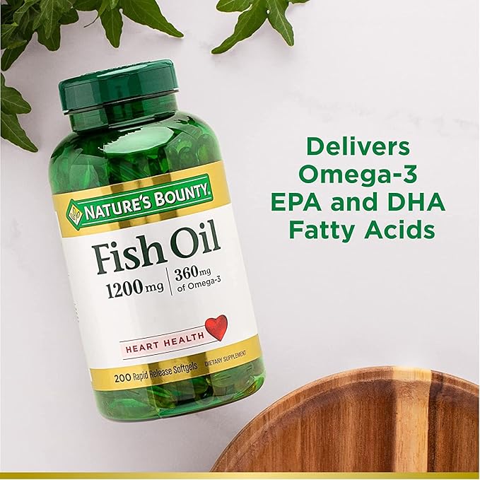 Nature's Bounty Fish Oil, Supports Heart 1200 Mg, 200 Ct 2)