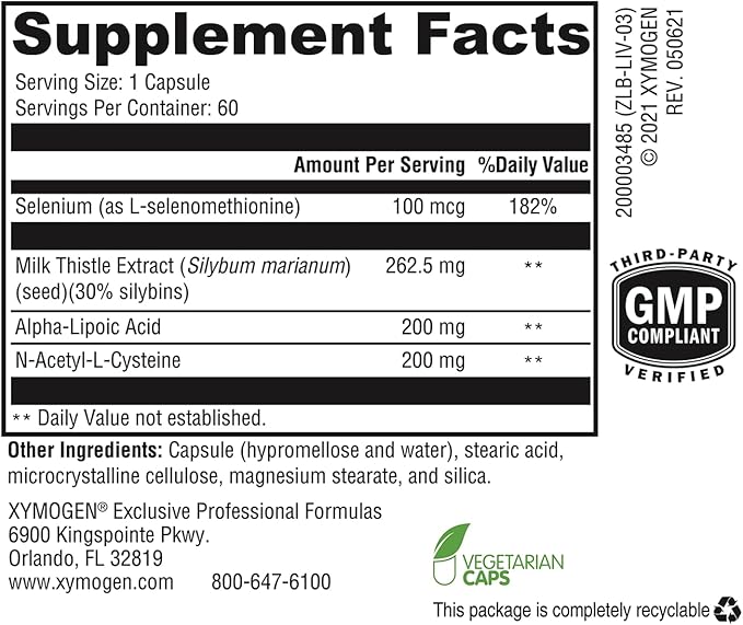 XYMOGEN Liver Protect (60 Capsules)