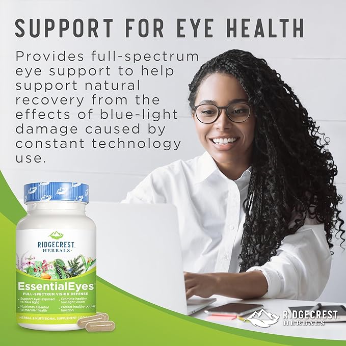 Ridgecrest Herbals EssentialEyes, Natural Eye Vitamin (120 Vegan 30 Serv)