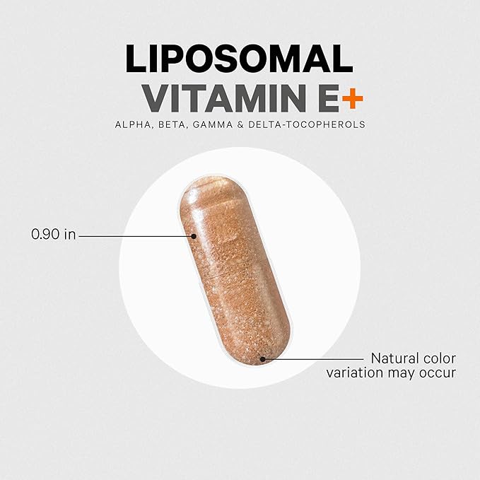 Codeage Liposomal Vitamin E Supplement, All 3-Month Supply, 90 Capsules