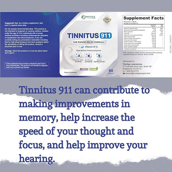 Tinnitus Relief Supplement