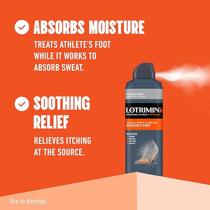 Lotrimin AF Athlete's Foot Powder Spray, 2%, Clinically 4.6 Ounce 3)