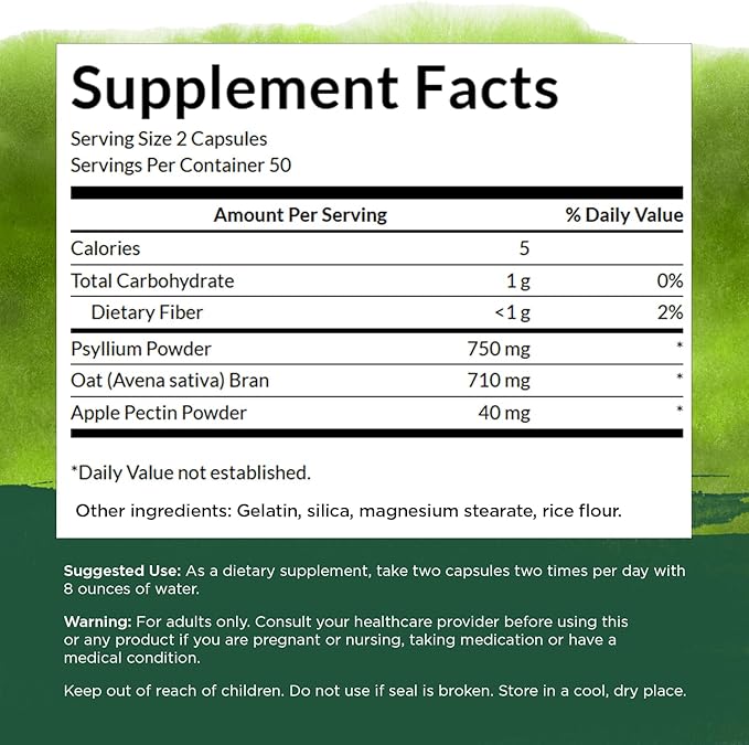 Swanson Tri-Fiber Complex (100 Capsules)