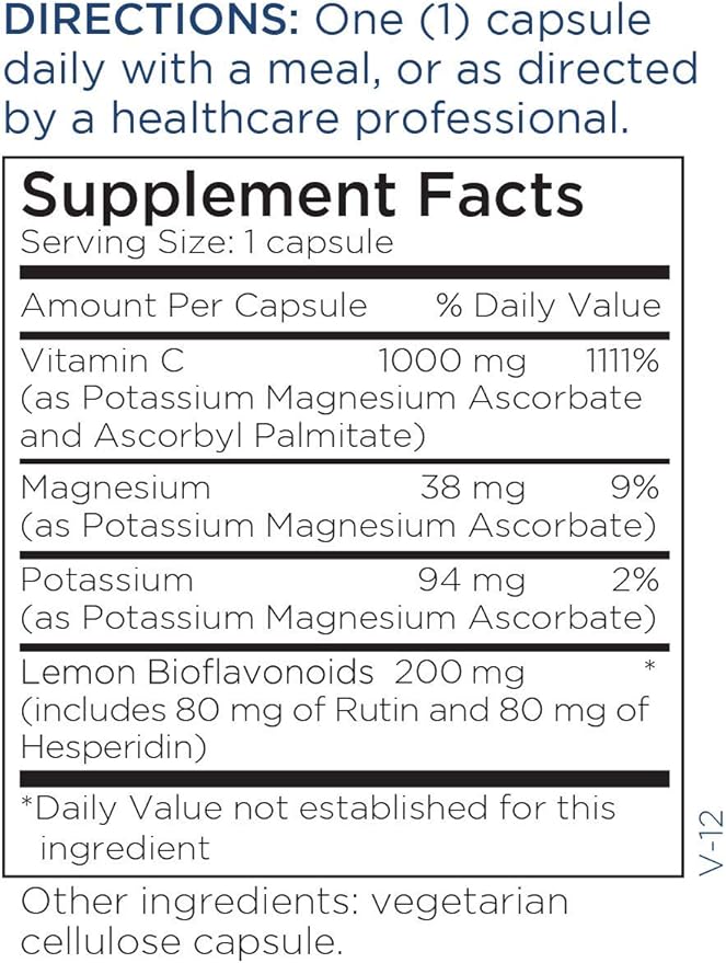 Metabolic Maintenance Buffered Vitamin C Supplement (90 Capsules)
