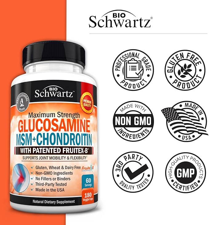 Glucosamine Chondroitin MSM Triple Strength Joint 180 Capsules