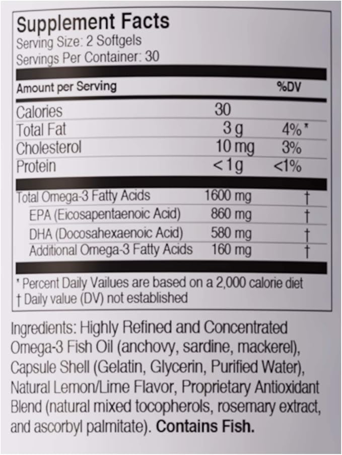 Viteyes Omega-3 TG Eye & Heart 60 Count