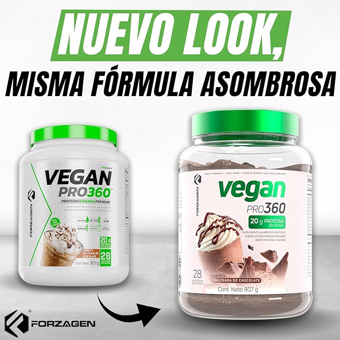 Forzagen Vegan Protein 360 2 Lbs 27 Servings,