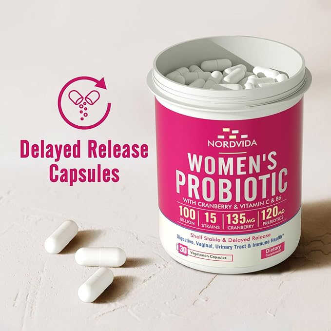 Women's Probiotic, 100 Billion & 15 B6 for 30 Capsules