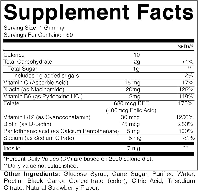 Vitamatic Vitamin B Complex Gummies 60 Gummies (1 Bottle)