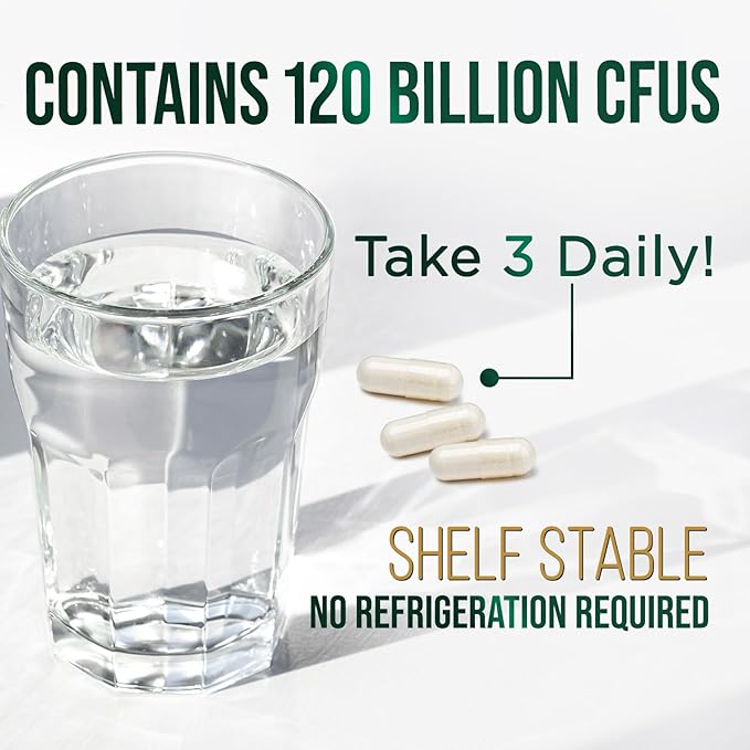 Probiotics for Digestive Health, 120 Billion 120 Capsules