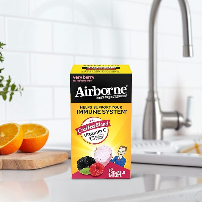 Airborne 1000mg Vitamin C Chewable Tablets 96 Chewable