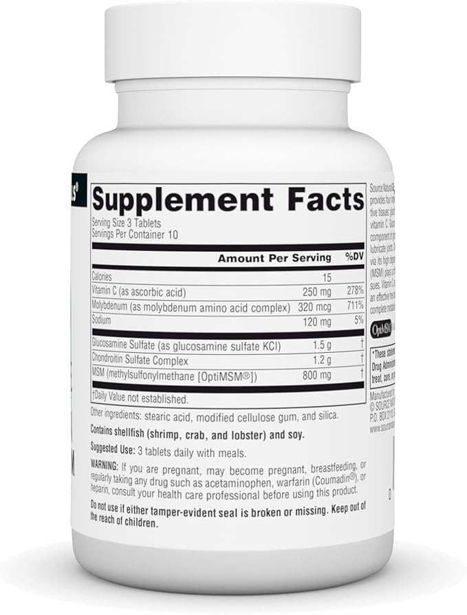 Source Naturals Glucosamine Chondroitin Complex 30 Tablets