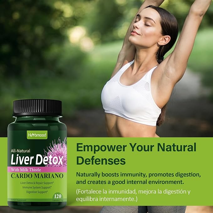 Silymarin Milk Thistle Liver Detox Capsules 120Count