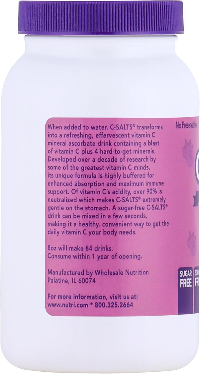 Buffered Vitamin C Powder: Organic Sugar-Free 8oz