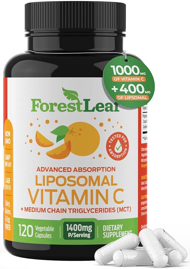 ForestLeaf Liposomal Vitamin C 1000mg Capsules 120 Vegan