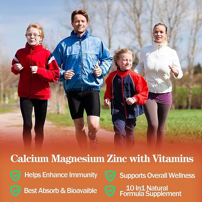 Calcium Magnesium Zinc Supplement Gummies D3 K2 K2 & 1000mg Calcium