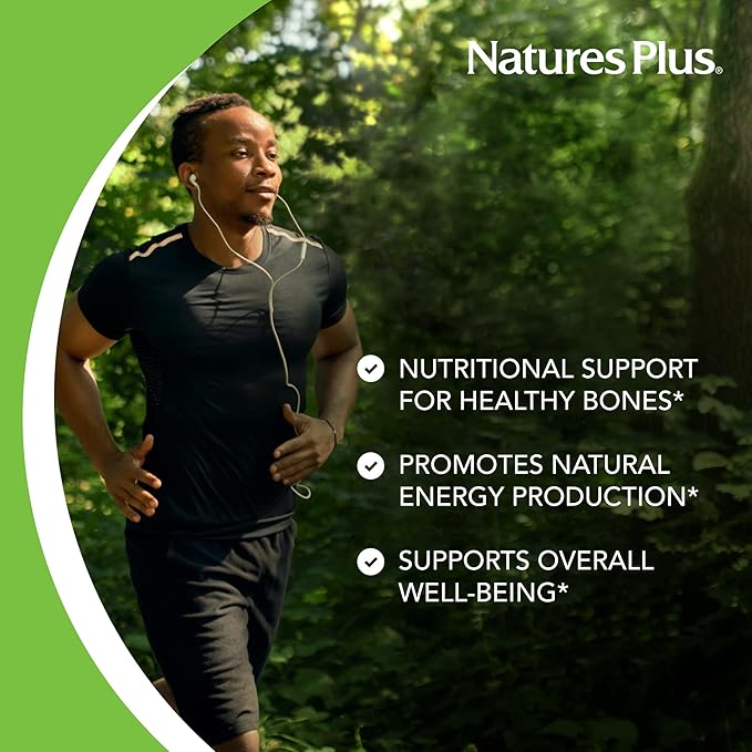 NaturesPlus Chewable Cal/Mag/VIT D3 with Vitamin K2 60 Chewable D3 and K2 - 30 Servings