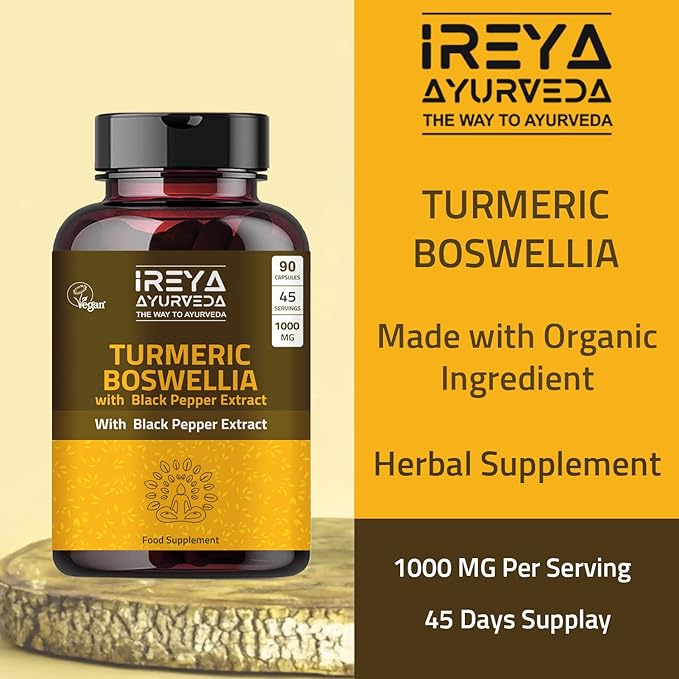 Boswellia Extract Capsules (90 Capsules) 1000 mg 45 Days
