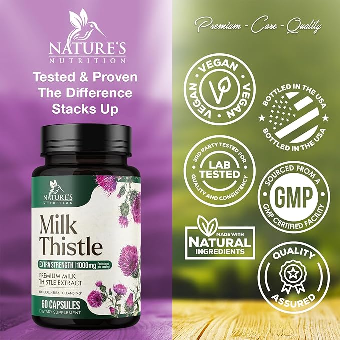Nature's Milk Thistle 1000mg 60 Capsules
