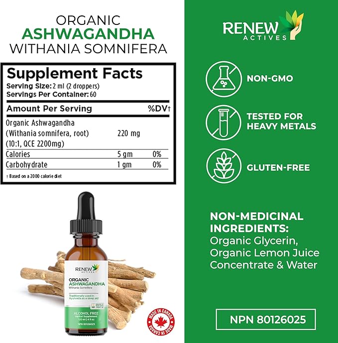 Renew Actives Ashwagandha Liquid 120 ml