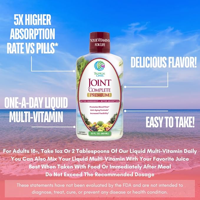 Joint Complete Premium- Liquid Joint Supplement 96% Max 32oz, 32 32 serv