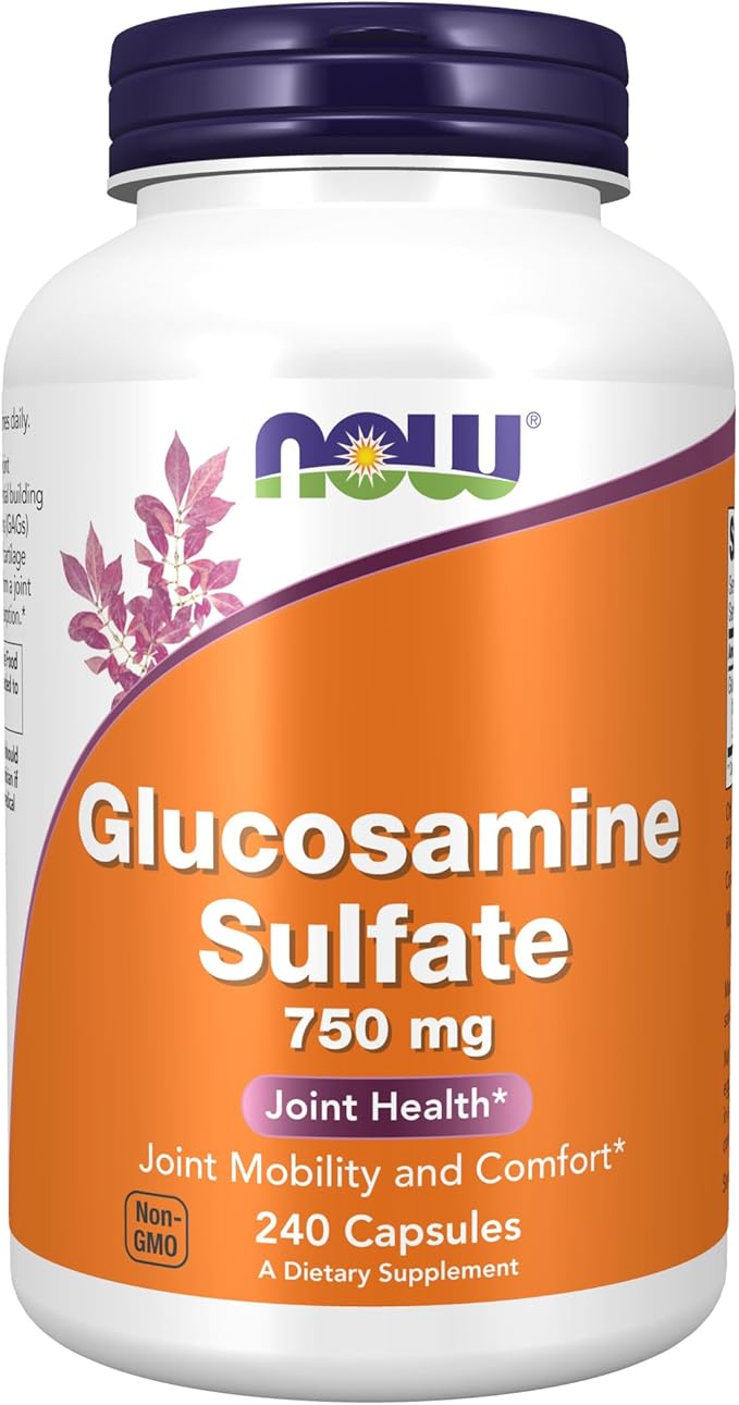 NOW Supplements, Glucosamine Sulfate 750 mg, 240 Veg