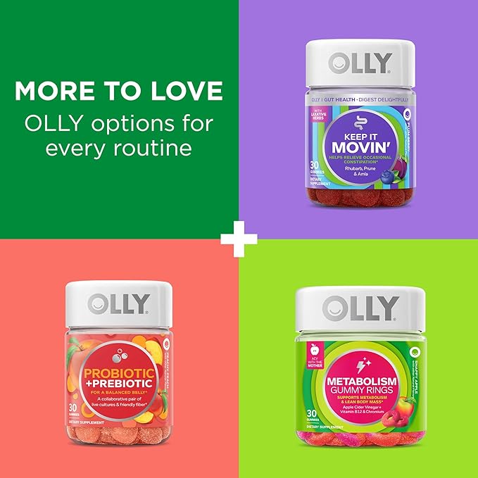 OLLY Fiber Gummy Rings, 5g Prebiotic 50ct