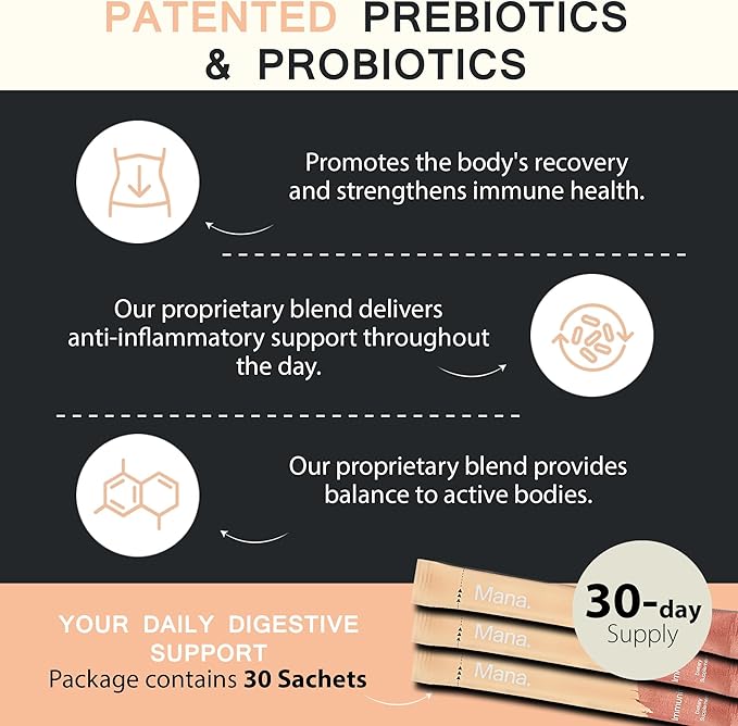 Mana Immunity Synbiotics Supplements 30 Count