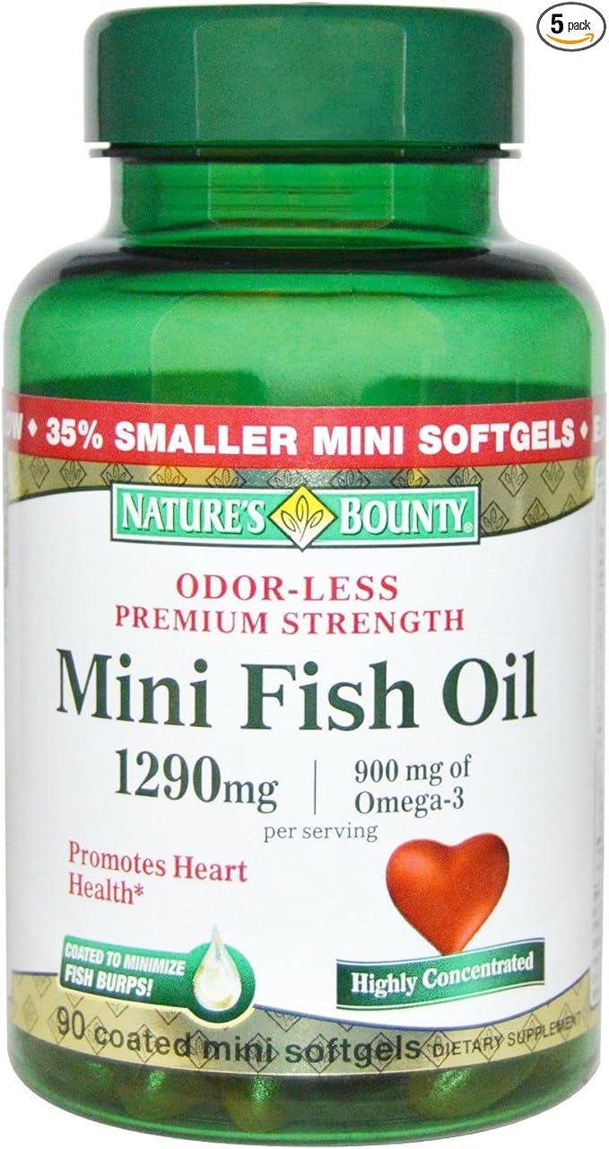 Nature's Bounty Fish Oil 1290 mg 90 ct, 5