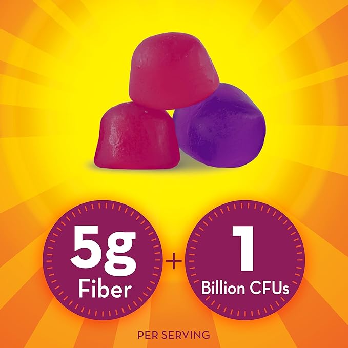Metamucil Fiber Gummies Plus Probiotics 90 Gummies