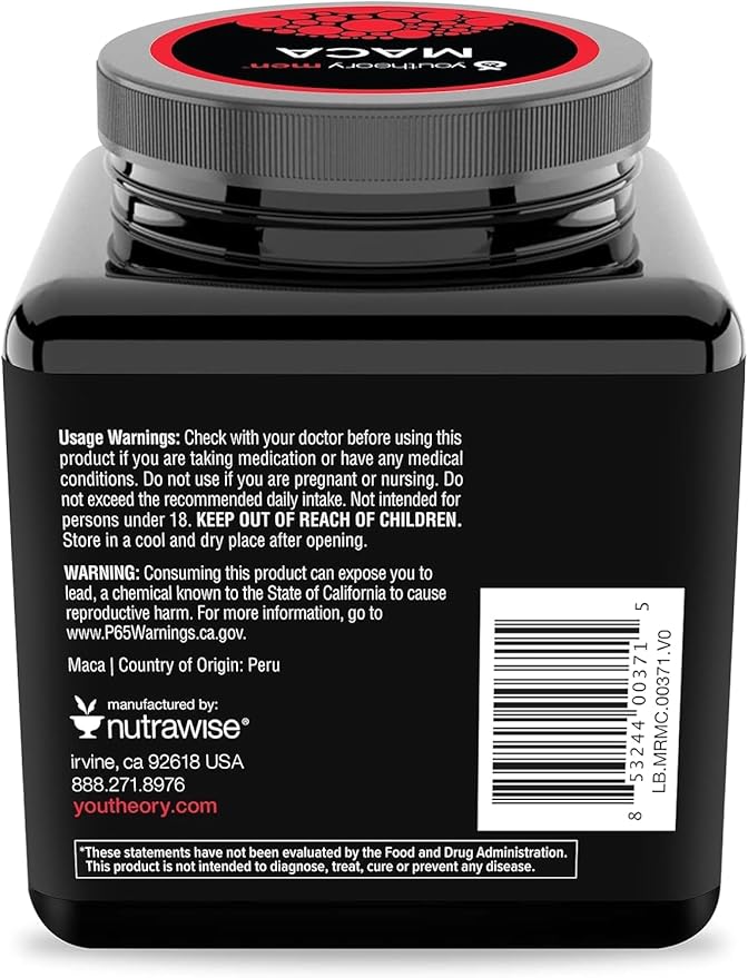 Youtheory Men's Maca 120 Vegetable