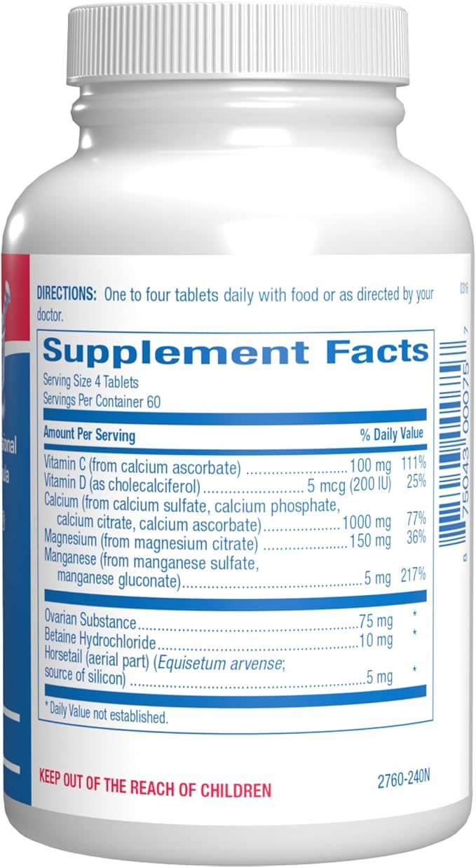 Osteo-Plex Bone Health Supplement for Women - Clinical Formula Bone Strength Supplement with Magnesium Calcium Vitamin D3 & Trace Minerals Complex - Easy to Swallow Gentle Tablets - 240 Count