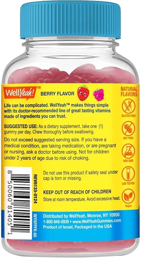 Kids Probiotic Gummies with Prebiotic Fiber