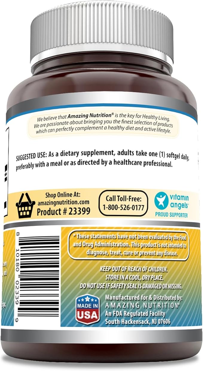 Amazing Formulas Vitamin E Supplement 400 IU 240 Softgels