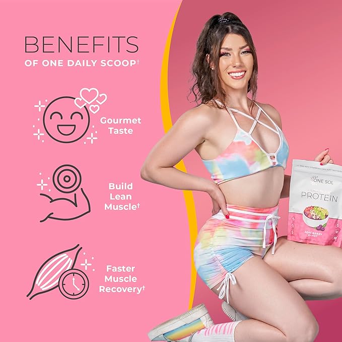 One Sol Protein Powder, Lean & 100% Plant-Based
