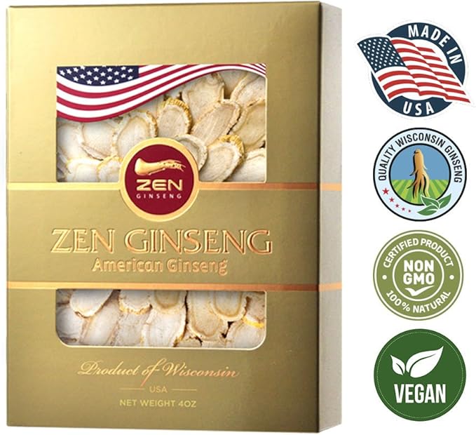 2 Boxes of American Wisconsin Ginseng Slices 8 Oz.